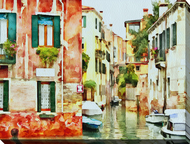 Venice Canals Watercolor VII